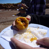 Tamales with llama meat.  Tasty!