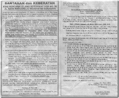 Iklan Saling Keberatan Iklan Saling Keberatan