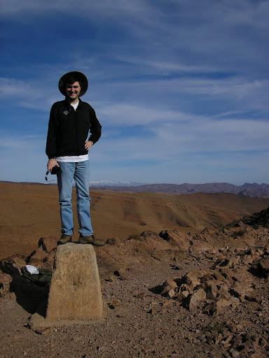At the rest stop along highway N9 southeast of Ouarzazate