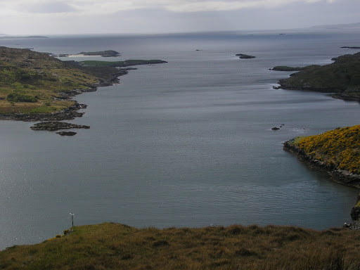 view from the other side of the mountain pass