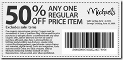 Micheals Discount Coupon