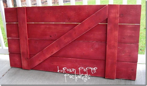 barn door tutorial red