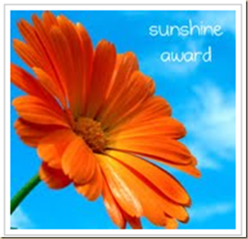 Sunshine award from thoughts from Meme  corner