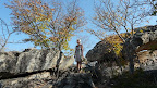Auf der Wanderung, war gut, etwa 2 Std. Tsodilo Hills - Botswana. Die einzigen Berge in mitten der Kalahri, ein Heiliger Ort der San.