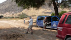Fotostopp im Huab Flußbett. Fotostopp im Huab Flußbett.