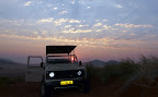 Unser Landy im Abendlicht. Unser Landy im Abendlicht.