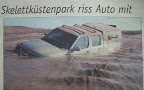 März 2009. Noch mal Glück gehabt, das Auto hätte ganz weg sein können und dann gäbe es ein paar mehr Skelette in dem Park. März 2009. Noch mal Glück gehabt, das Auto hätte ganz weg sein können und dann gäbe es ein paar mehr Skelette in dem Park.
