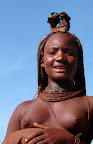 All traditional Himba have theire bottom teeth pulled out, thats their tradition and they think its beautifull.