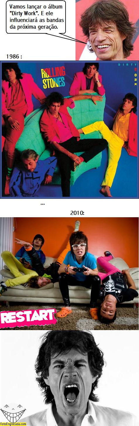 Influ�ncia dos Rolling Stones no Restart