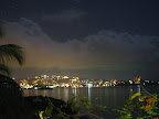 Castries seen at night from our deck.