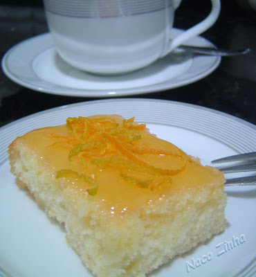 Bolo de laranja com claras Bolo de laranja com claras