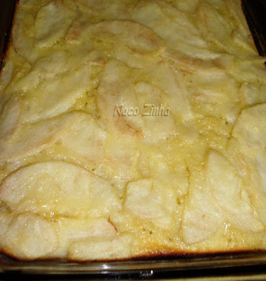 Torta invisível de pera e maçã Torta de maçã e pera