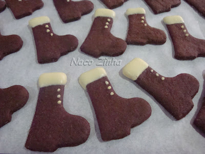Biscoito botinha de natal Botinha de Natal