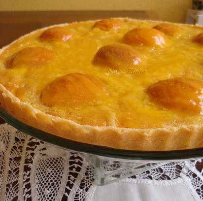 Torta de damasco e amêndoas Torta de damasco e amêndoas