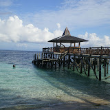 The pier on Sipadan island.
