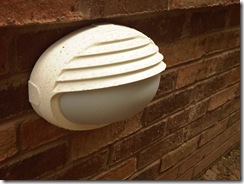 We put outside lights on all of our schemes as standard - Goodby