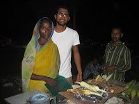 At the local farmers market in Noida, near Delhi.