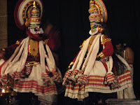 Kathakali dance performance (and probably the most touristy thing I did in India), Cochin