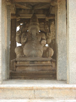 20ft tall Ganesh statue carved out of one rock, Hampi