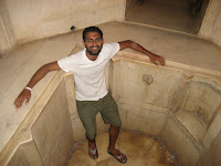 Taking a bath inside Amber Fort, Jaipur