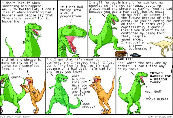 Dinosaur Comics - On Predetermined Fate