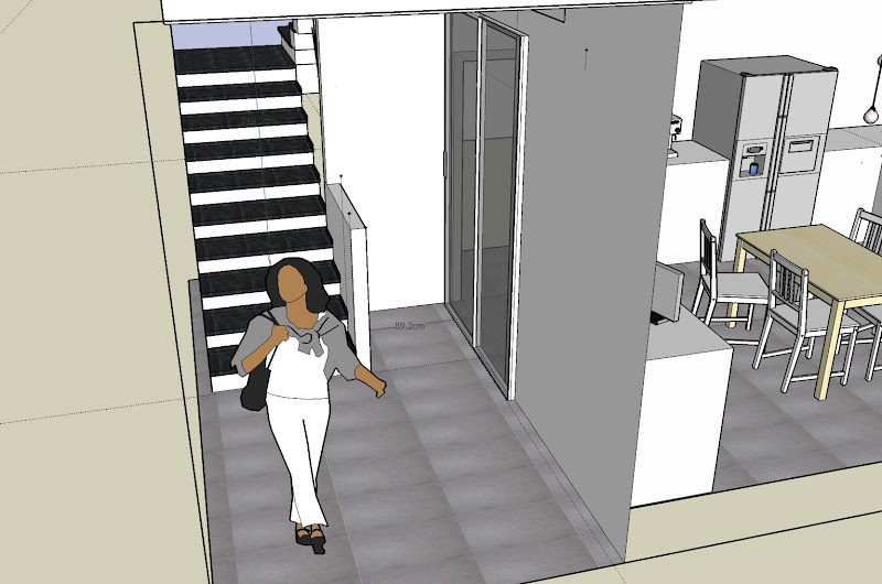 Forum arredamento.it •ingresso problemi con porta e scala ... Ingresso disegno Scala