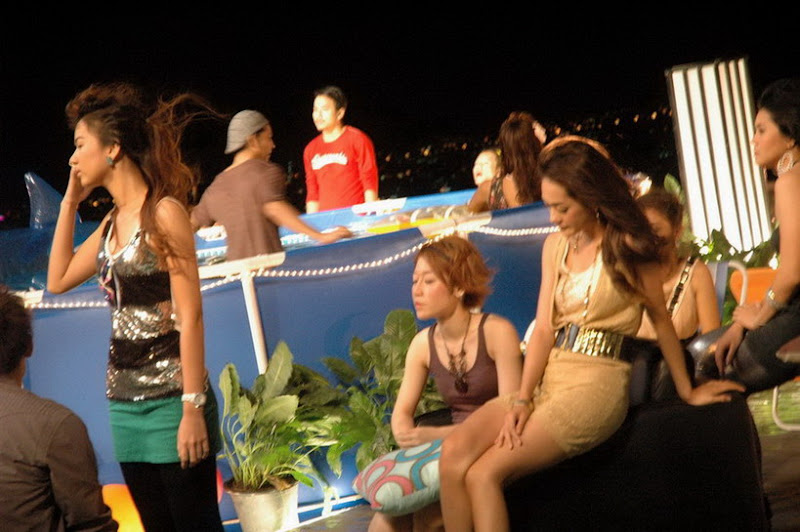 behind the scenes from cat tele...