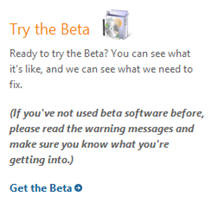 try the beta try the beta