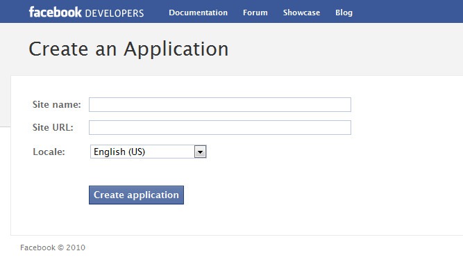 Create Application Create Application