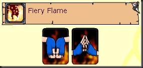 Fiery flame