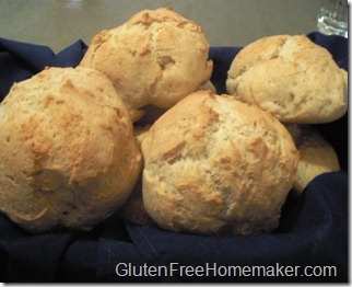 French bread rolls in basket