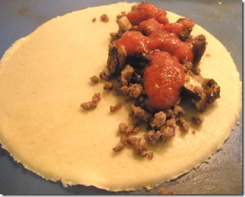pizza pocket with filling pizza pocket with filling
