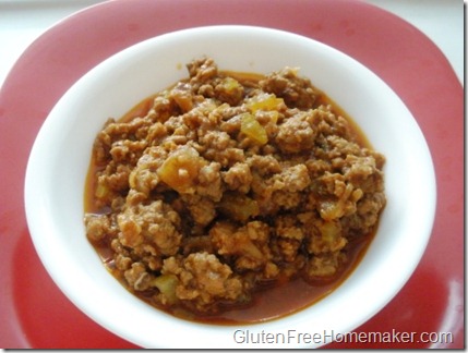 sloppy joe in a bowl