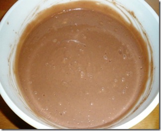 Chocolate cake dessert - pudding