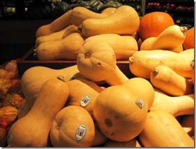 butternut squash at the store