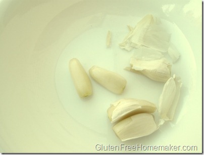 garlic in bowl peeled garlic in bowl peeled
