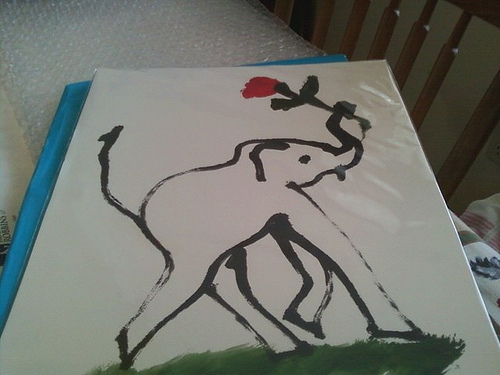 Pintura del elefante Hong