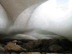 Small stream under the snow.