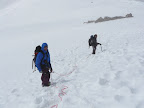 Heading down.