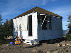 Winchester Lookout. Guitar was inside... needs a few new strings though. The Mt Baker Hiking Club has already taken down most of the shutter supports, so I was only able to open the one window. I think they are a bit premature on that this summer.. but oh well.