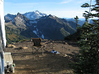 A few chairs are in the lookout... makes for easy camping.