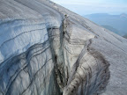 Crevasse on Mt Baker.
