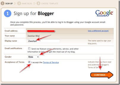 make blogger blog1