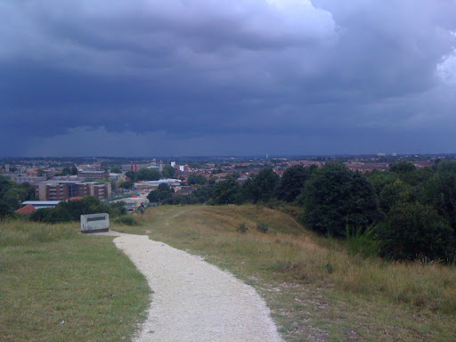 The clouds roll in about 5 minutes before I was interviewed