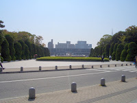 Looking across the Peace Park to the Museum.