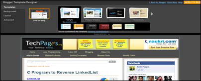 New Blogger Template Designer
