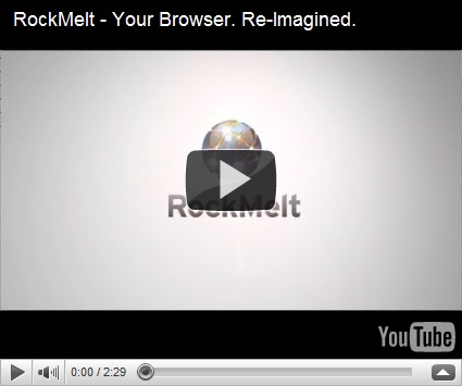 RockMelt   A New Browser for Web and Social Network