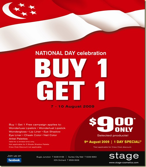 Stage S'pore National Day Sales Stage S'pore National Day Sales