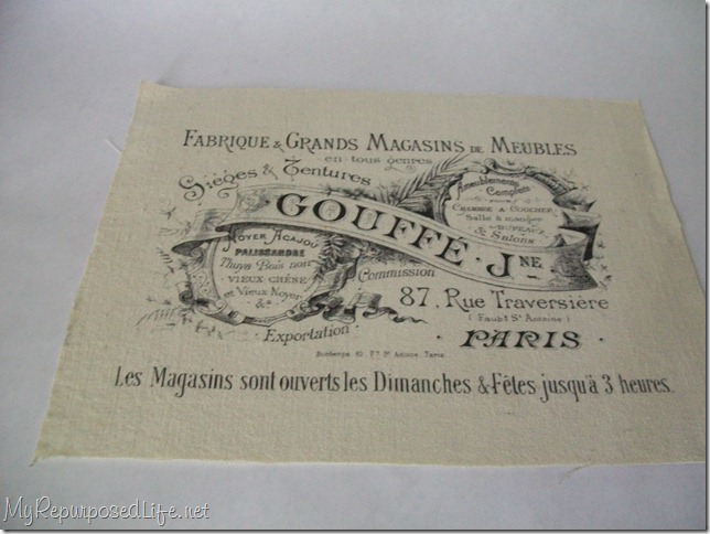 image on fabric