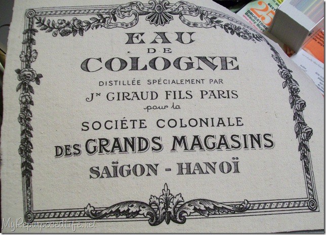 french graphic on fabric